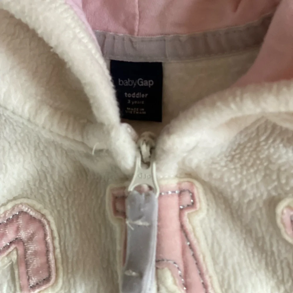 Gap Fleece Hooded Zip Up Size 3T